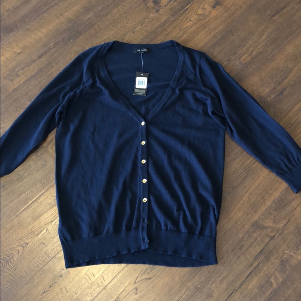 Navy blue cardigan